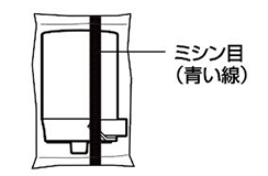 外袋を開封し、内袋に入ったカートリッジを取り出します。