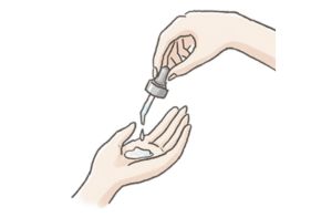 手に取ります