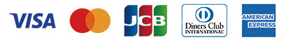 VISA,Mastercard,JCB,Diners Club International,AMERICAN EXPRESS