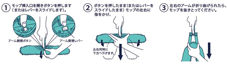 モップの取りはずし方