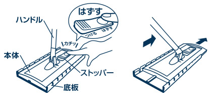 モップの取りつけ方